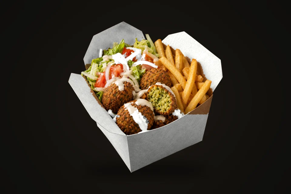 Falafel box s ryžou