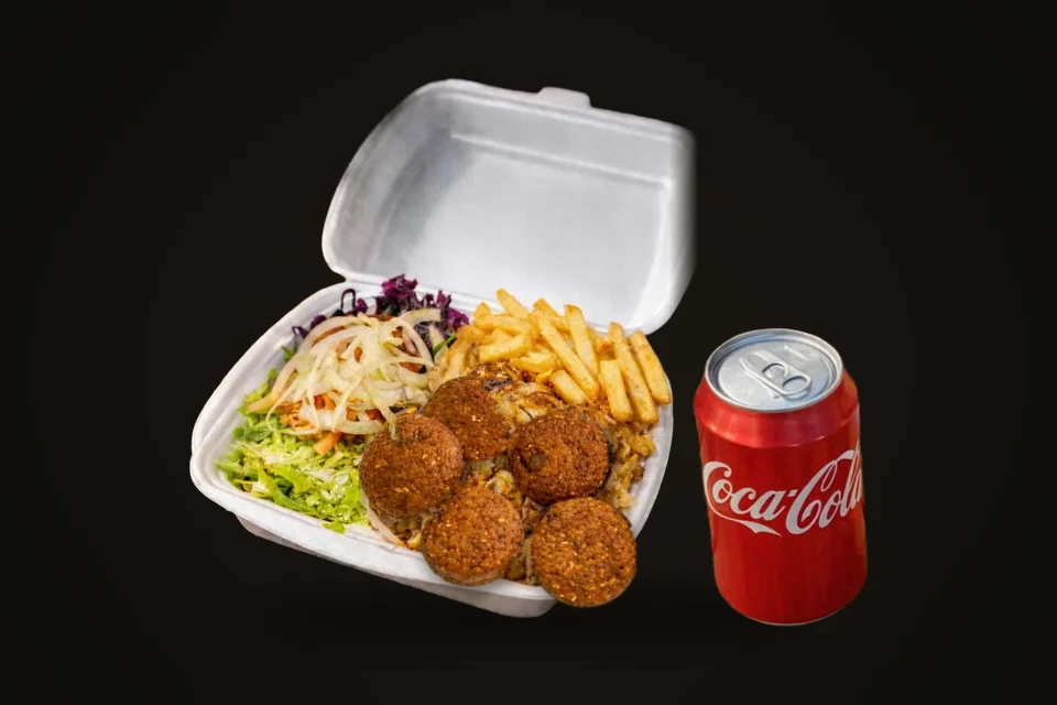 Tanier falafel MENU s hranolkami