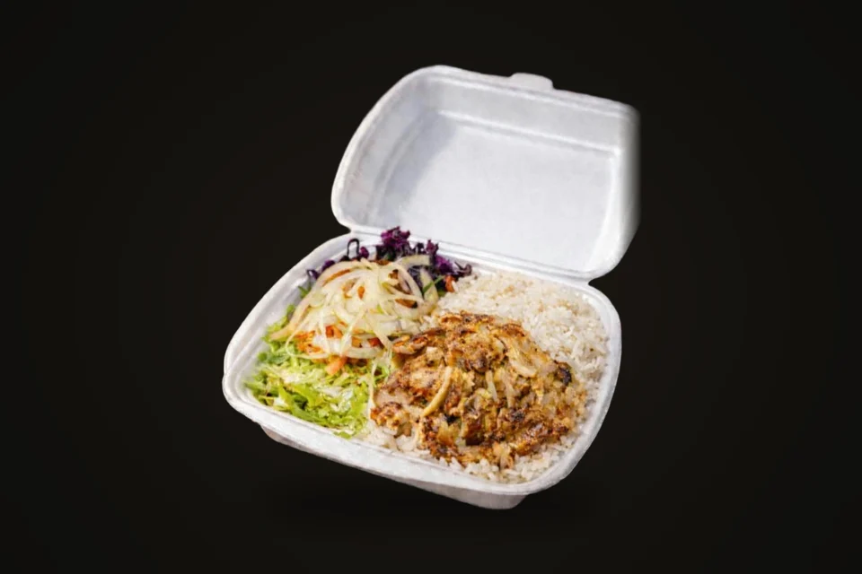 Tanier kebab s ryžou